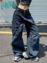 Lunivop Woman Y2K Japanese Fashion Jeans New Trend Aesthetics Kpop Ins Streetwear Zipper Multiple